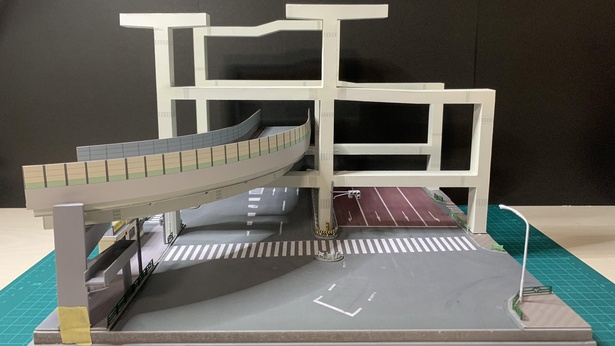 箱崎ジャンクションジオラマ制作過程2