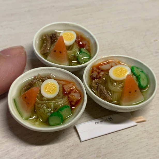 盛岡冷麺のミニチュア