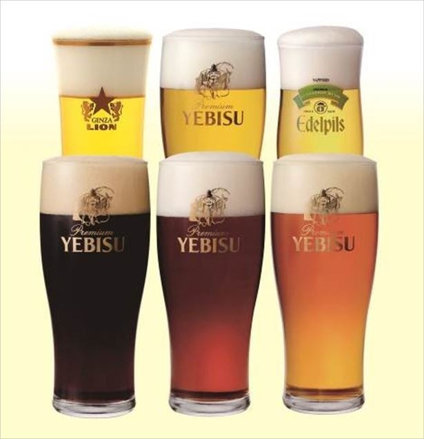 6種類の生ビールが飲み放題！