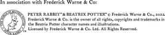 PETER RABBIT™ © Frederick Warne & Co. 2022.PETER RABBIT and BEATRIX POTTER are trademarks of Frederick Warne & Co., a Penguin Random House Company.  All rights reserved.