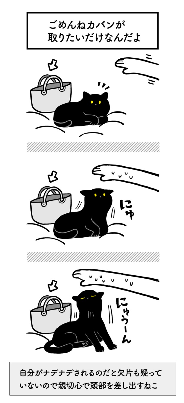 ごめんねカバンが取りたいだけなんだよ