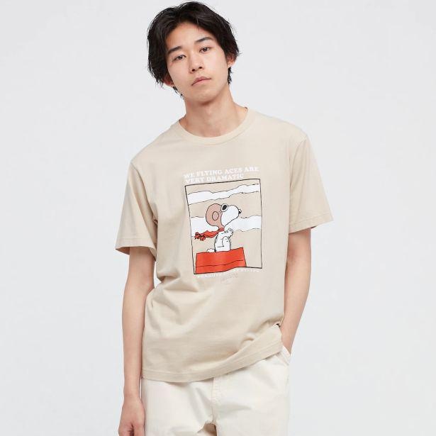 「ピーナッツ・サンデー・スペシャルズ UT グラフィックTシャツ(半袖・レギュラーフィット)」NATURAL