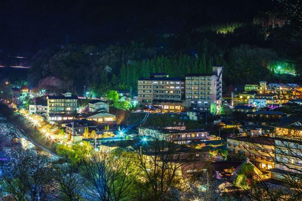 昼神温泉全景(夜景)