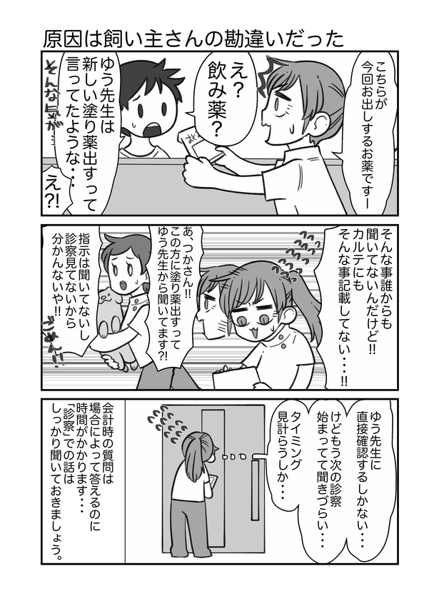 原因は飼い主さんの勘違いだった
