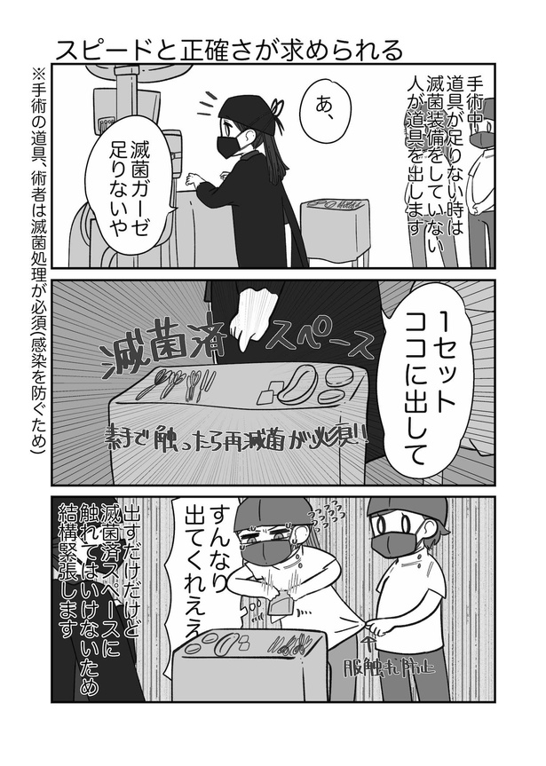 スピードと正確さが求められる