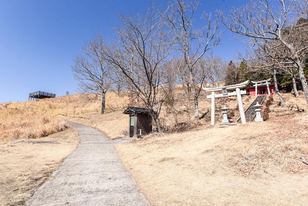 「草原テラス」は、恋人探しにご利益がある小萩山稲荷神社の奥に位置する