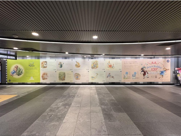 【写真】渋谷駅に展開中の全長約14.5メートルの巨大広告