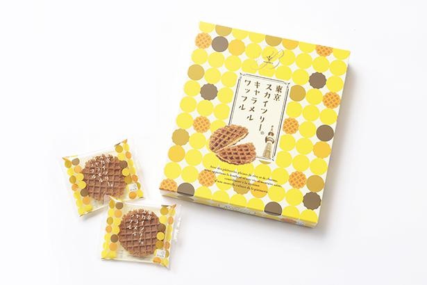 銀座ブールミッシュの「東京スカイツリー(R)キャラメルワッフル 10個入」(1080円)