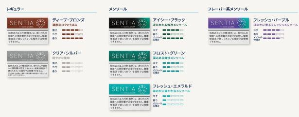 4月4日よりIQOS ILUMA専用たばこスティックの新ブランド「SENTIA(センティア)」(6銘柄)を29道府県で発売開始