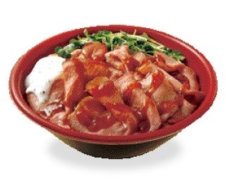 特製ソースで2度楽しめる「レア・ローストビーフ丼」