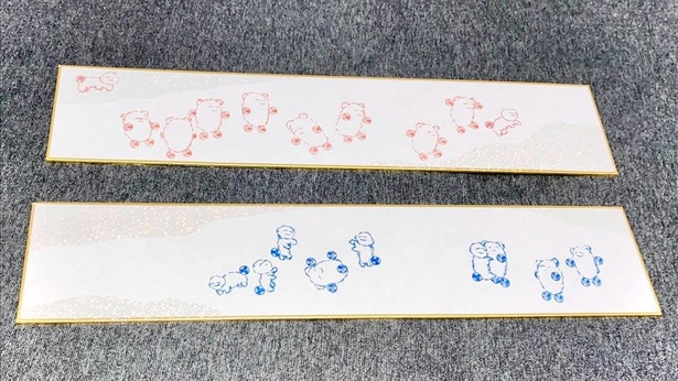 ドローイング作品の「鳥獣戯画」