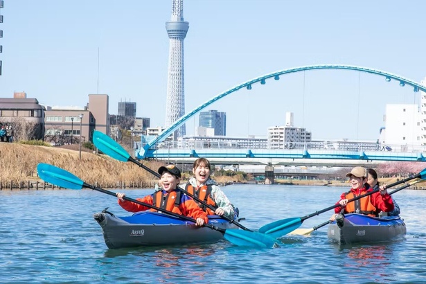 東京・江戸川区・スカイツリーカヌーツアー