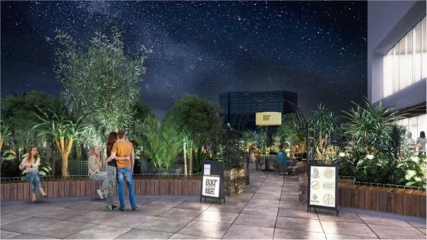【写真】開放感あふれる「NEWoMan garden」で星を眺めながらおいしいクラフトビールを楽しもう