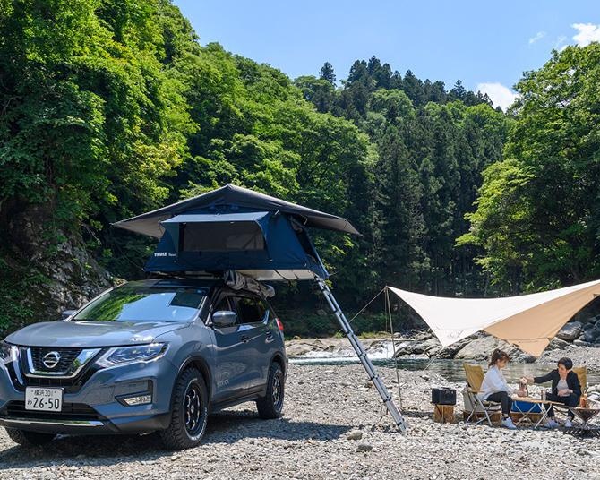 手ぶらキャンプならギアがセットのカーシェア「ストリカ」で！最新SUV×ルーフテントの車上泊を体験