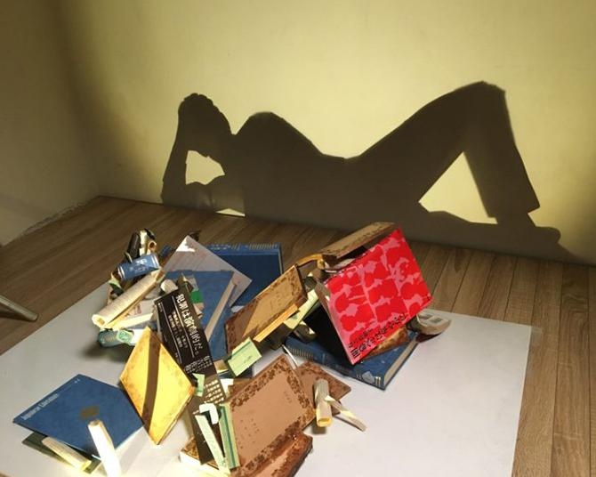なぜこれがこうなる…？光を当てると浮かび上がる「影アート」、身近なものが名画に