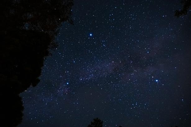 【写真】運がよければ、キャンプ場からでも満天の星が見られる！