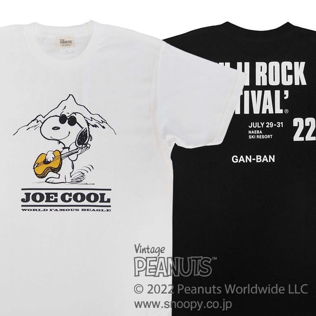 「フジロック'22 × GAN-BAN SNOOPY Tシャツ」(4000円)
