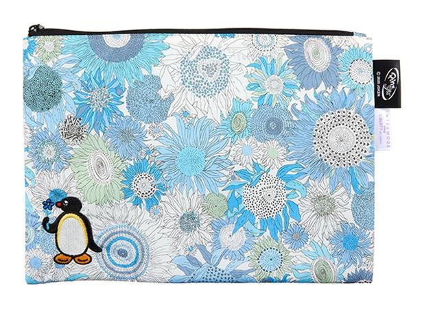 「Pingu 40th リバティプリントフラットポーチ」(1980円)