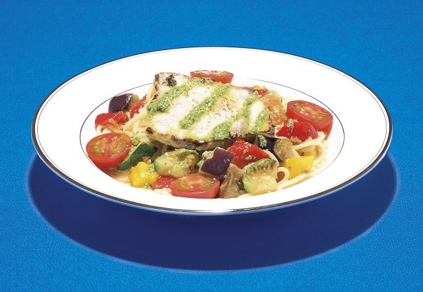 「ごろっとカジキとグリル野菜のパスタ」(1100円)