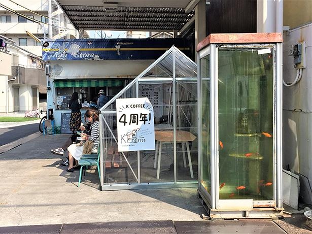 【写真】4年前まで店先にあった金魚電話ボックスを目当てに、当時は多くの見物客が訪れた