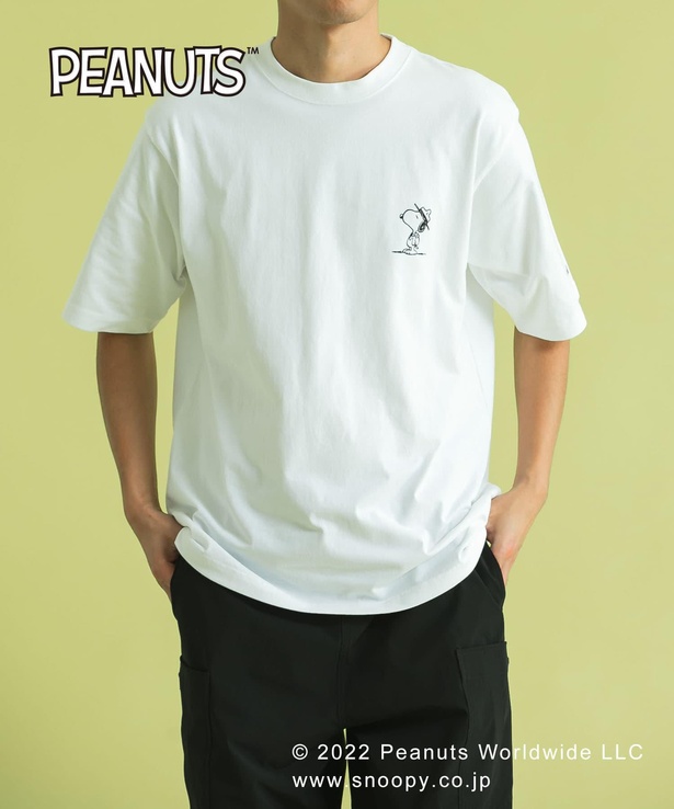 「『PEANUTS(ピーナッツ)』オリジナルプリント USAコットンTシャツ B」(4900円)