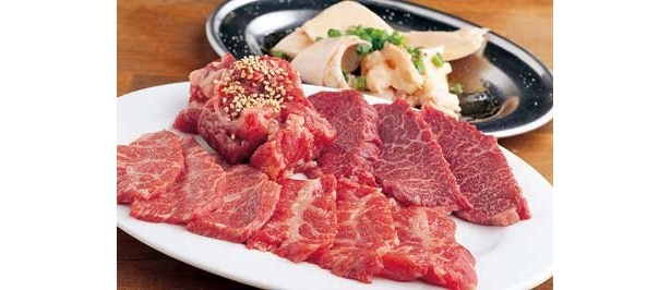 「焼肉5品盛合せ」(1280円/闇焼 馬喰ろう)