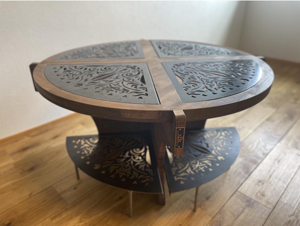 耐熱性ウッドテーブル「Xross Wood Table」