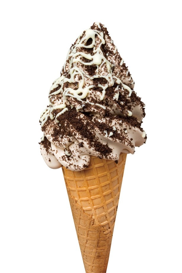 パリパリのホワイトチョコレートに定番人気のクラッシュクッキーの組み合わせはスタッフのイチオシ/Groovy Ice Cream GUFO