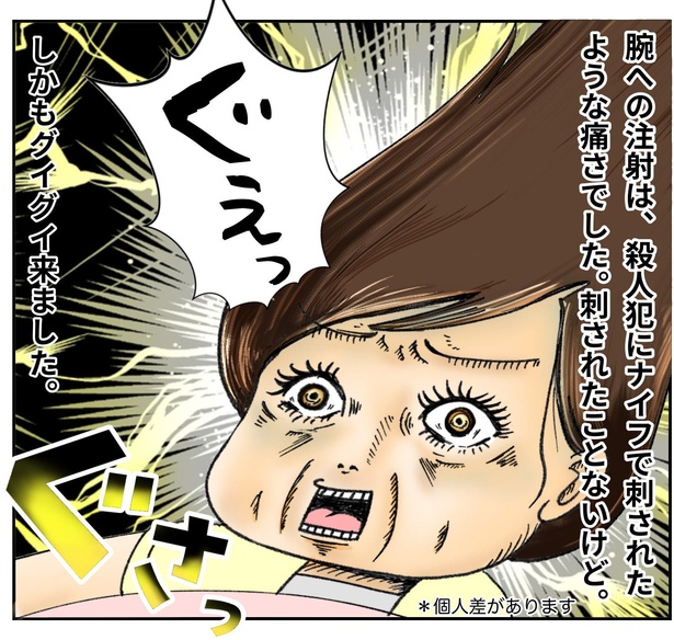 手術とは思っていなかったやよいかめさん。激しい痛みにびっくり