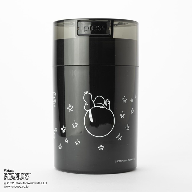 「PEANUTS Tightvac コンテナ 0.57L クリアブラック (ナイト)」(2970円)