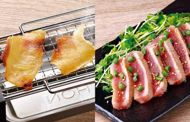 エイヒレや炙りマグロも香ばしく仕上がる