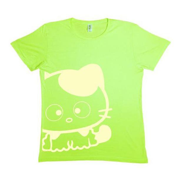 「ビッグサイズプリントTシャツ(Green×White)」(3667円)※サイズ:S