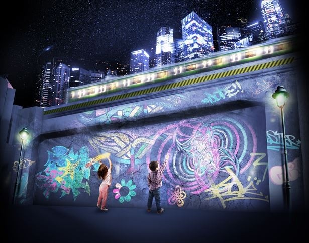 ここでしかできない、渋谷エリア裏の高架下を彩るアート体験｢デジタル落書き｣