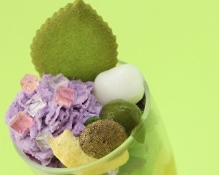 茶寮都路里の季節限定パフェ「あじさい」
