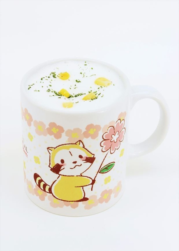 「ラスカルの大好きなふわふわ冷製コーンスープ」(500円)