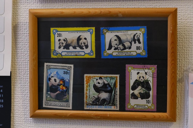 海外のパンダ柄の切手はアンティーク