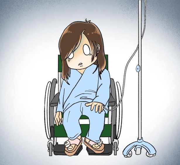 嘔吐の翌日になっても放心状態