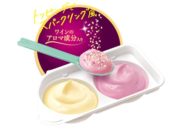 大人も楽しめる、赤白2種の本格ぶどう味。トッピングでスパークリング風にも！