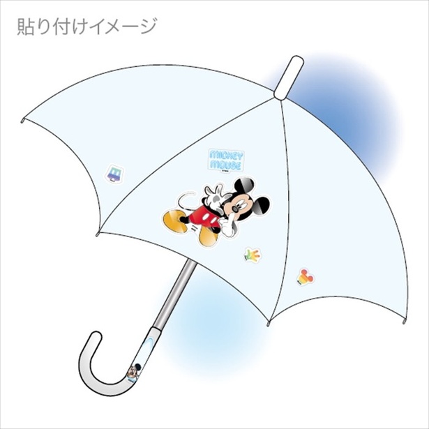 ディズニーキャラで傘をデコれる 雨の日が楽しくなるステッカー ウォーカープラス
