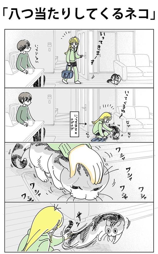 「八つ当たりしてくるネコ」01