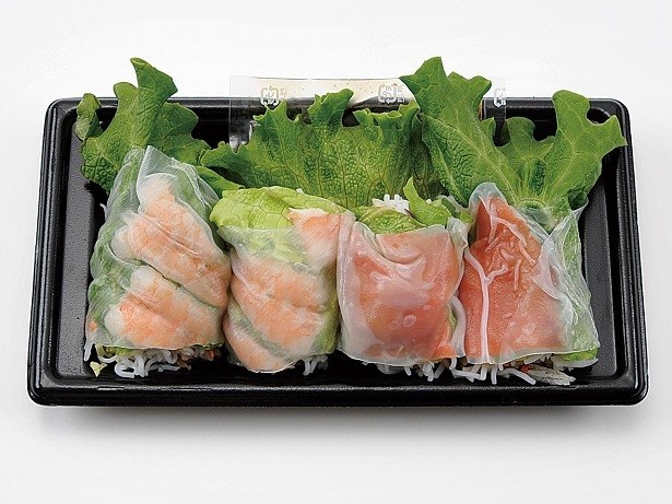 「生春巻き（海老＆サーモン）」(398円)