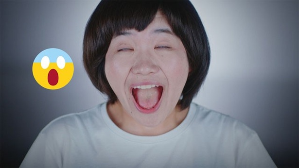Web動画「EMOJI-GAO CHALLENGE」のカット(その6)