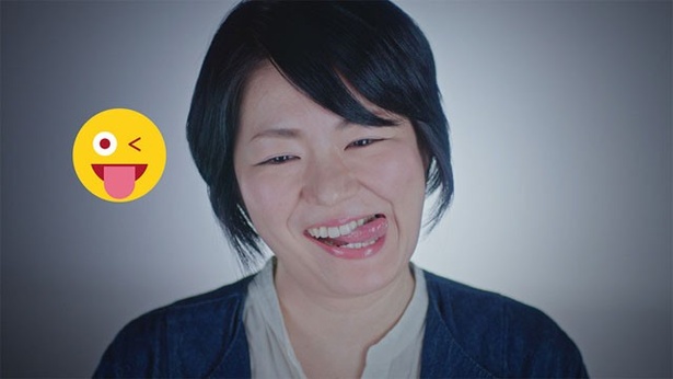 Web動画「EMOJI-GAO CHALLENGE」のカット(その13)
