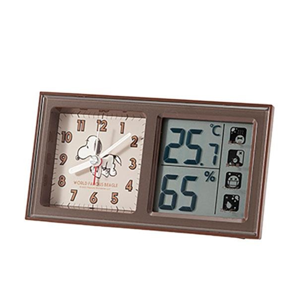 スヌーピーの目覚まし時計は「温湿度計」付き！健康と美容の強い味方に キャラWalker ウォーカープラス