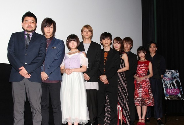 ねもは、吉沢亮、山田裕貴、内田理央、大倉士門、天月-あまつき-、上野優華、久保田悠来、永江二朗監督と共に完成披露イベントに登場