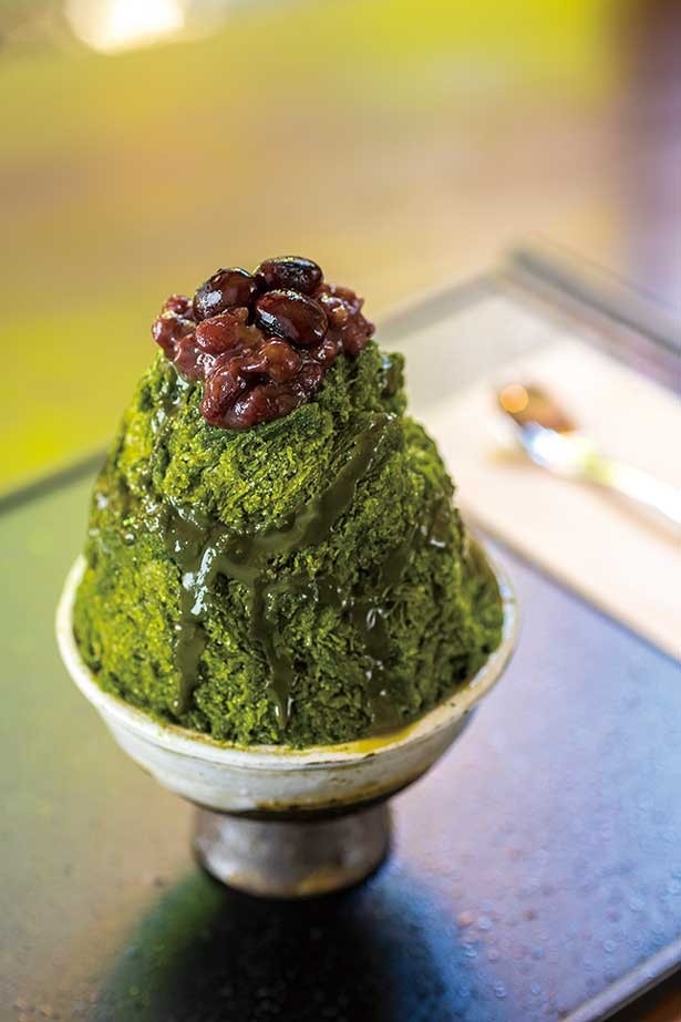氷とシロップのW抹茶！京都宇治抹茶氷810円(雪ノ下 京都本店)