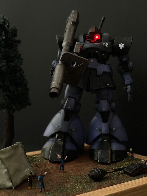 戦場の補給キャンプにて