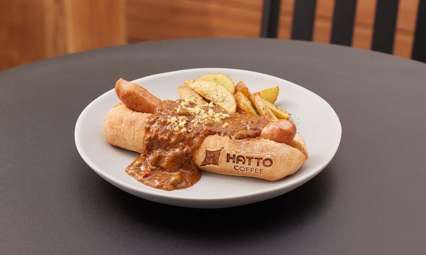 「こぼれキーマカレードッグ」