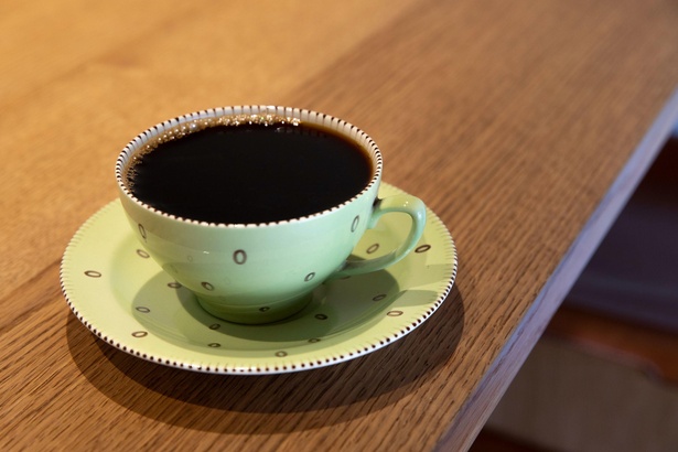 「coffee Kajita」のドリップコーヒー(530円)はイートインのみ