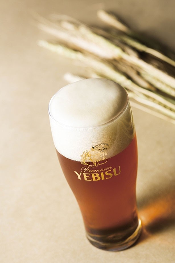 ヱビスバーでは「琥珀ヱビス」(750円)など4種類の生ビールを楽しめる